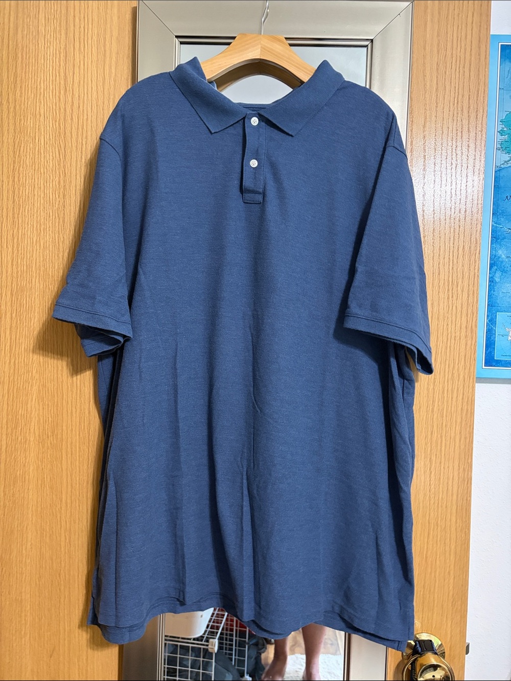 Sonoma Classic Men's Short-Sleeve Polo Shirt Navy Blue Size 3XB
